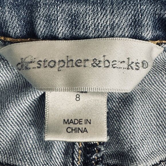 Cristopher & Banks Midi Denim Skirt 8 (32x30) Blue Jean Pockets Womens - Picture 4 of 7